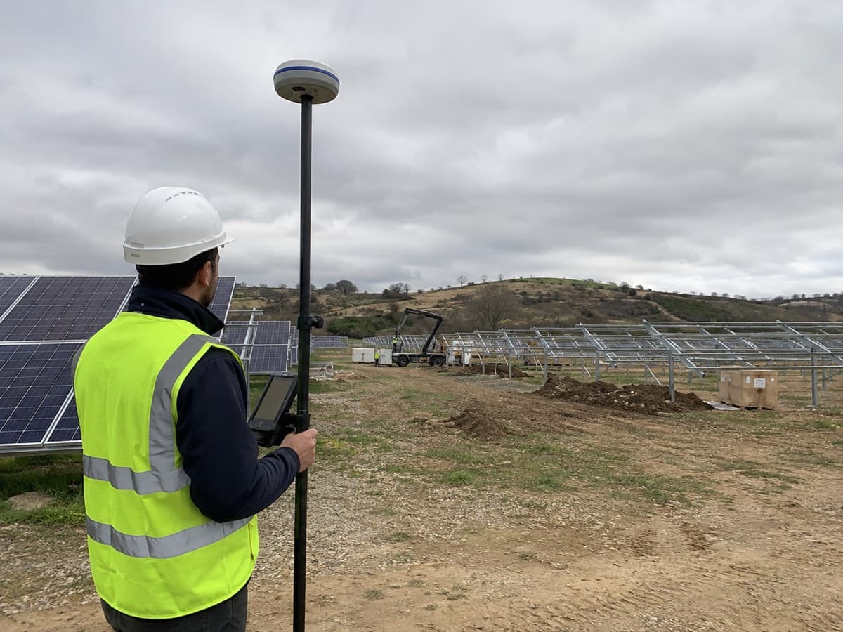Rilievo tecnico in un impianto di energia rinnovabile