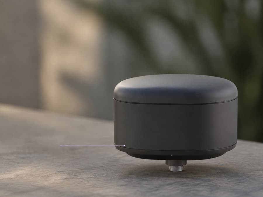 Ricevitore GNSS compatto in primo piano